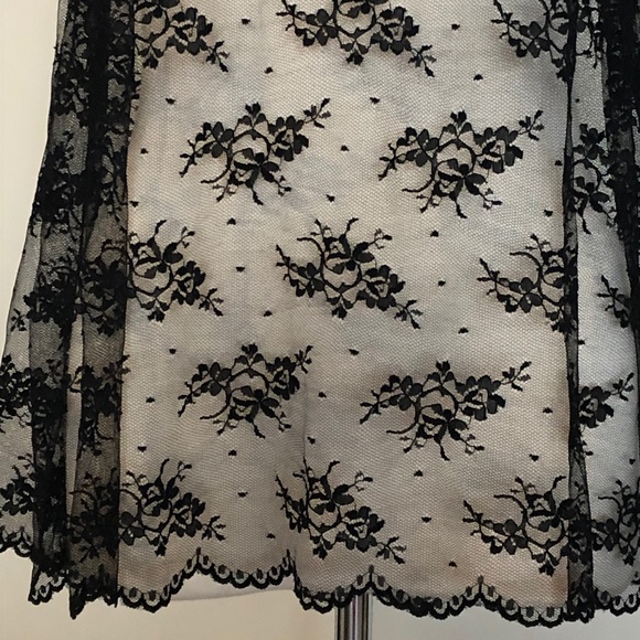 Like-New Black Dotted-Lace Talula/Aritzia Tank Top - Picture 7 of 14